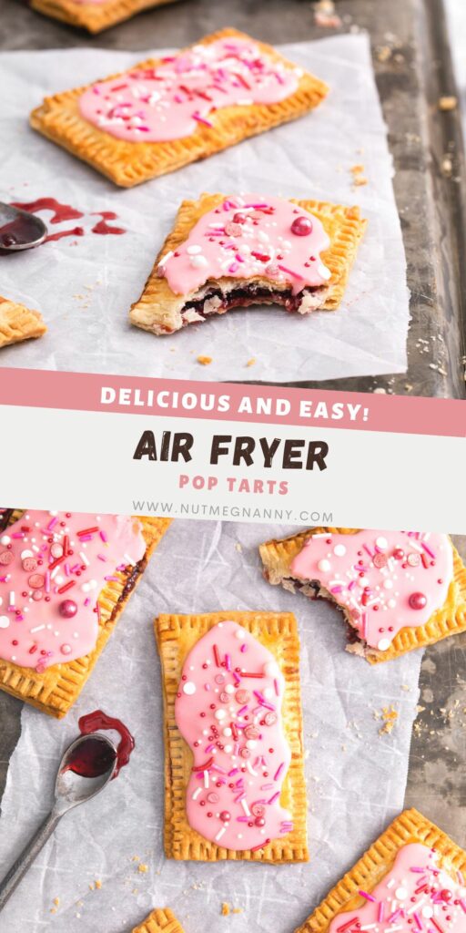Air Fryer Pop Tarts pin for Pinterest. 