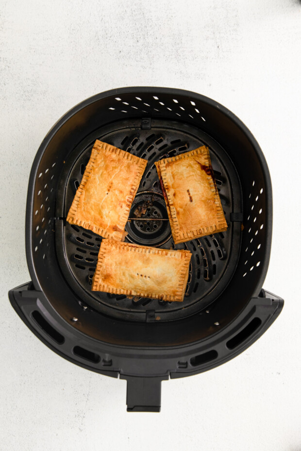Cooked pop tarts in the air fryer. 