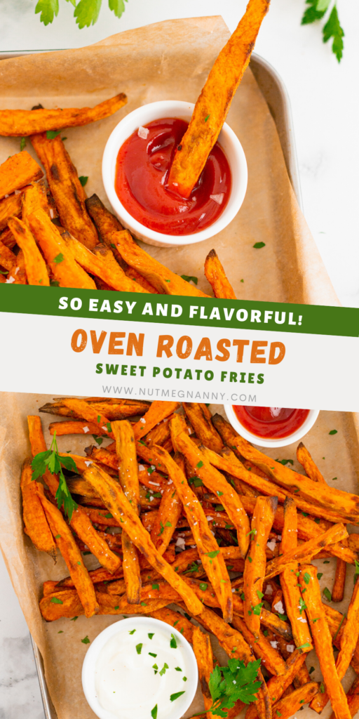 Sweet Potato Fries pin for Pinterest. 