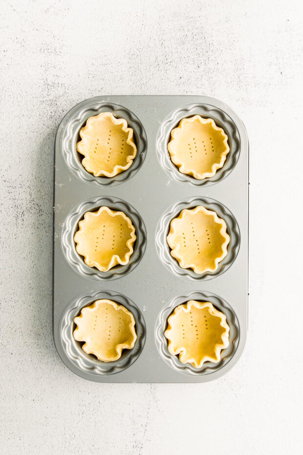 Pastry in a mini tart pan. 