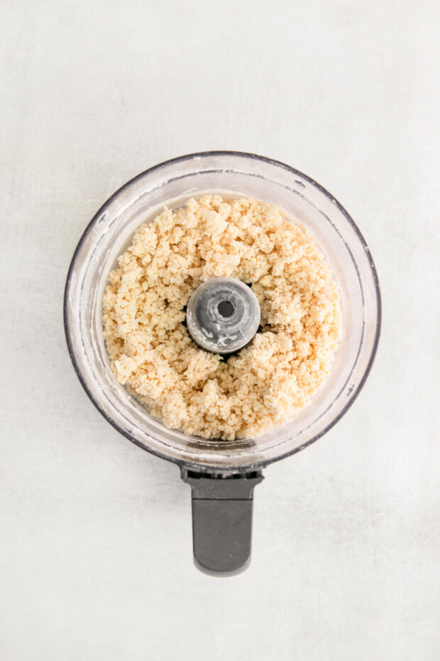 Ready to form dough in a food processor.