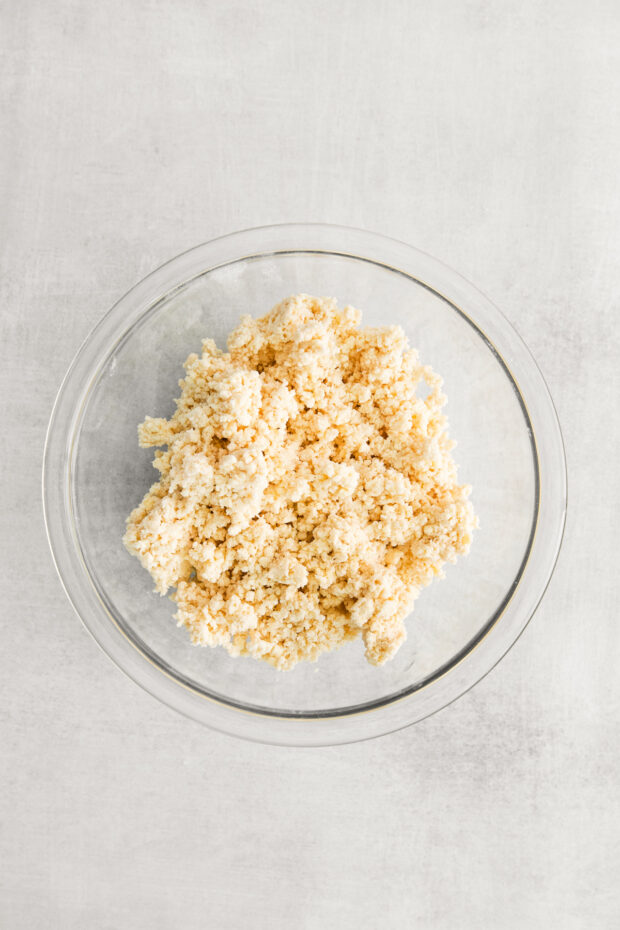 Homemade Buttery Pie Crust in a bowl waiting to be formed.