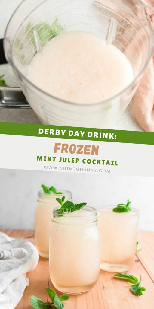 Frozen Mint Julep pin for Pinterest.