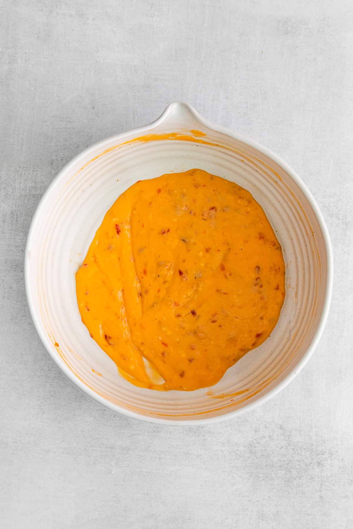bang bang sauce in a bowl.