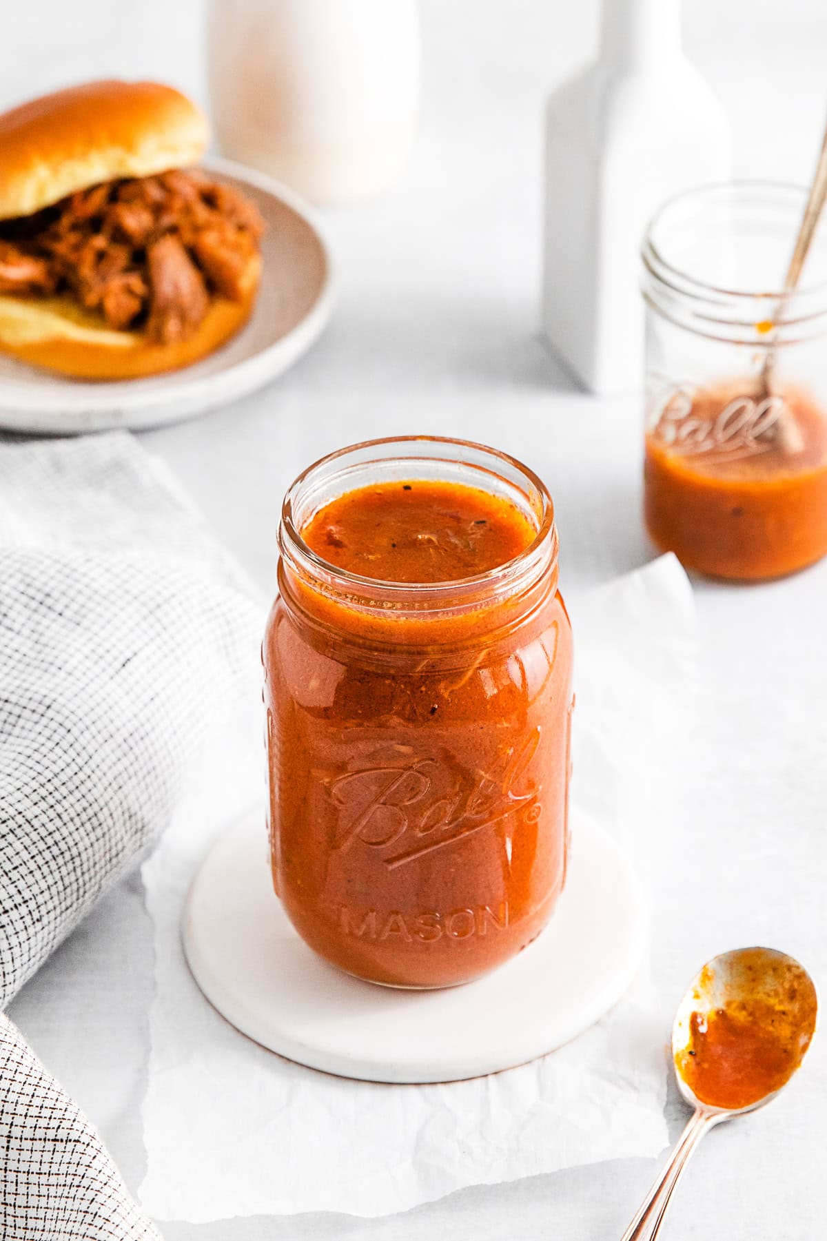 Easy BBQ Sauce in a jar.