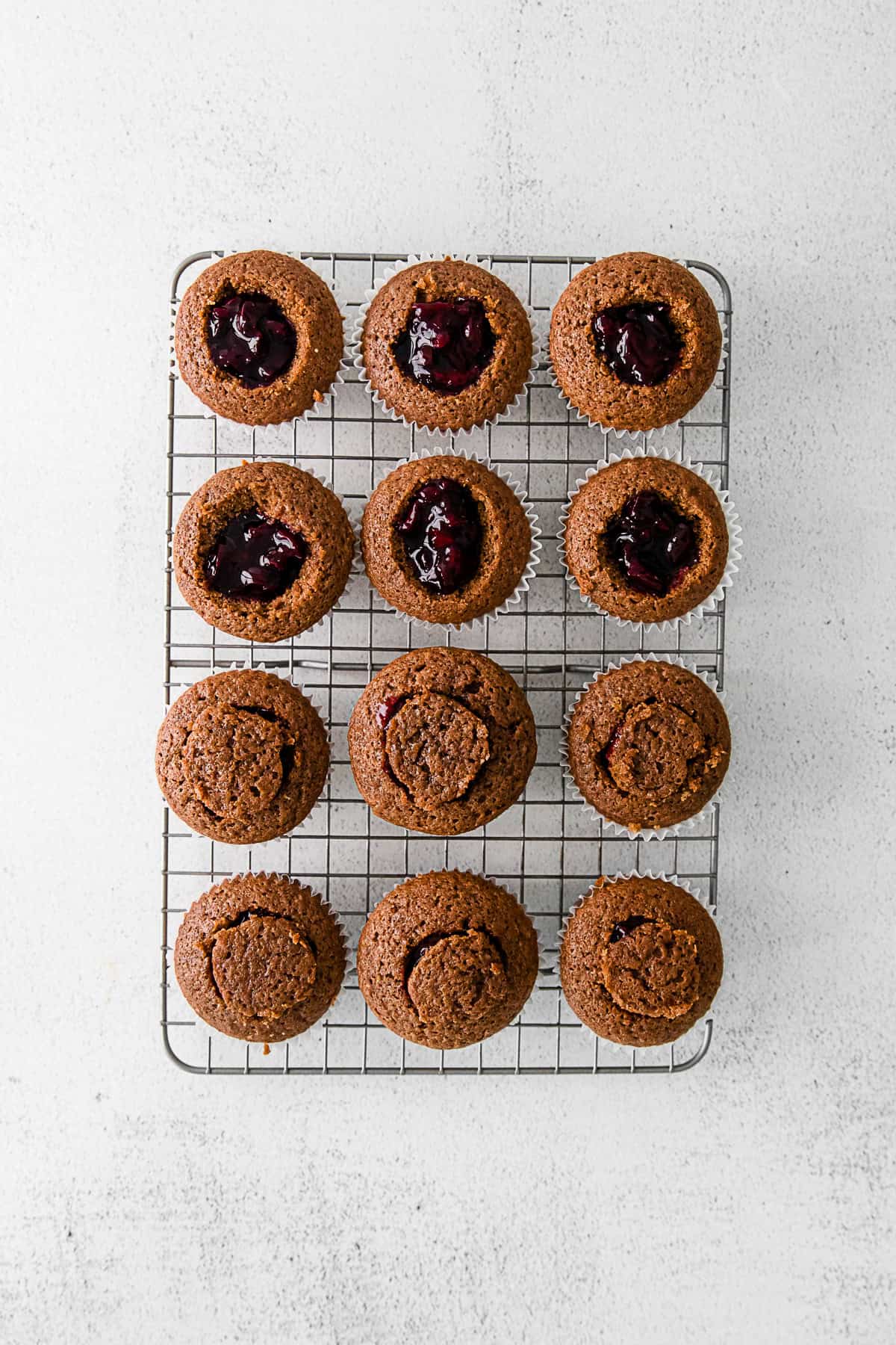 Black Forest Cupcakes filled with cherry pie filling. 