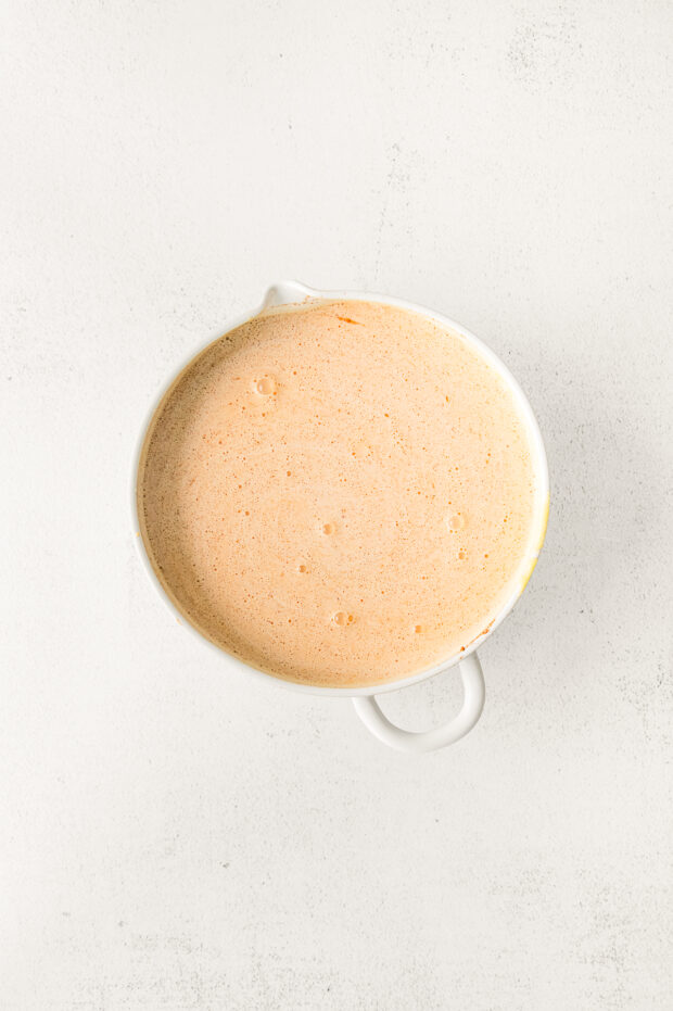 Pumpkin Creme Brulee batter. 