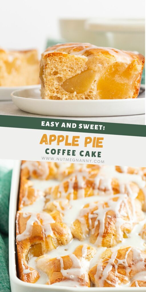 Apple Pie Filling Coffee Cake pin for Pinterest.