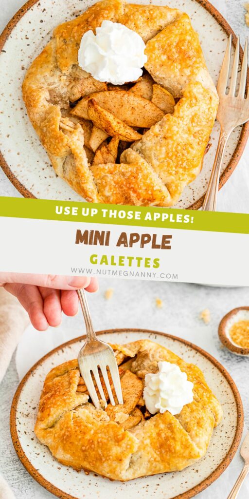 Apple Galette pin for Pinterest. 