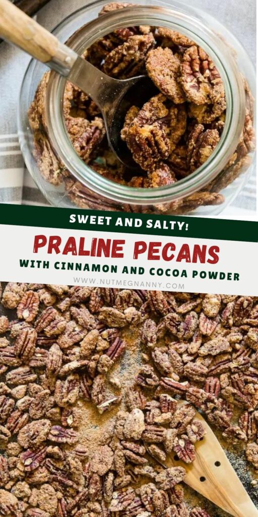 Praline Pecans pin for Pinterest.