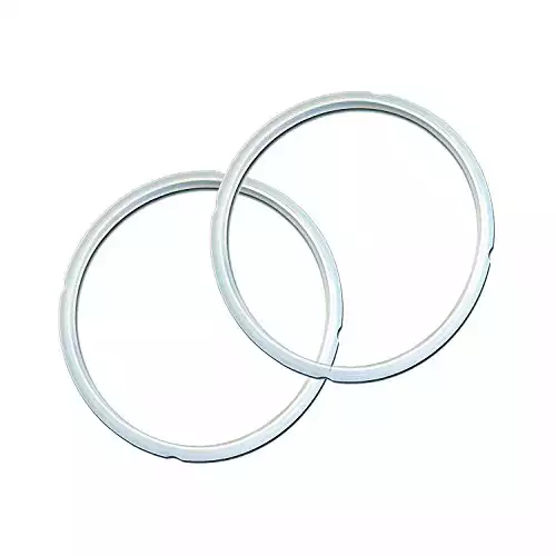 Instant Pot 2-Pack Sealing Ring 5 & 6-Qt, Inner Pot Seal Ring, Electric Pressure Cooker Accessories, Non-Toxic, BPA-Free, Replacement Parts, Clear