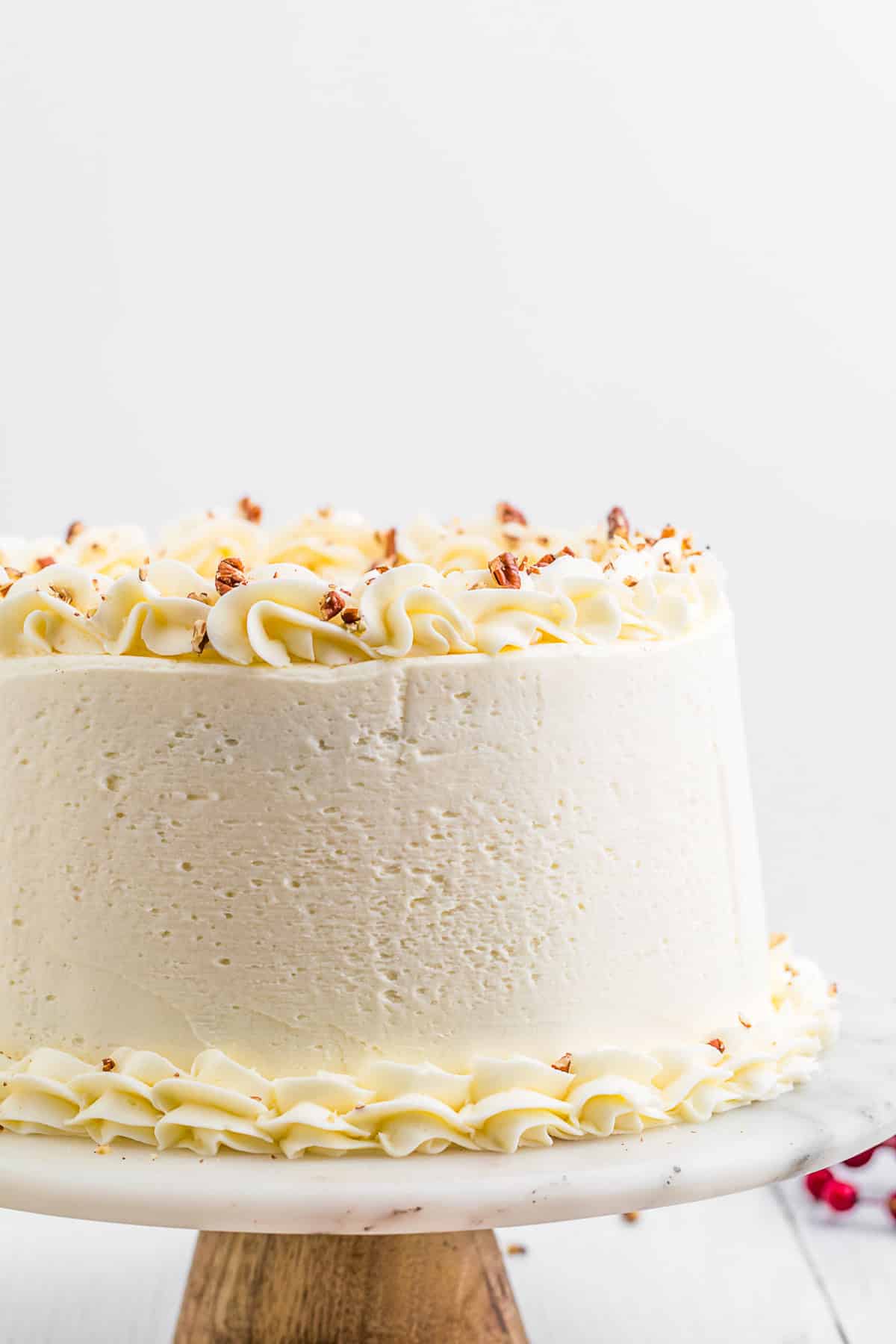 A whole frosted piecaken. 