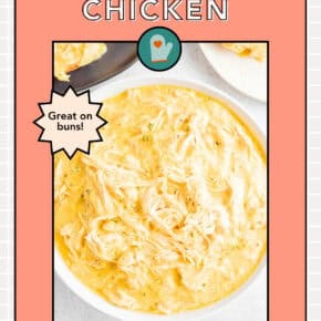 Ohio Shredded Chicken Sandwich graphic for Pinterest.