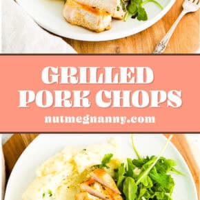 Grilled Pork Chops pin for Pinterest.