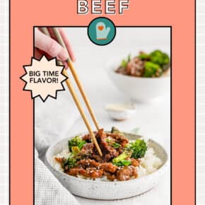 Mongolian Beef pin for Pinterest.