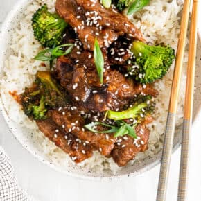Mongolian Beef pin for Pinterest.