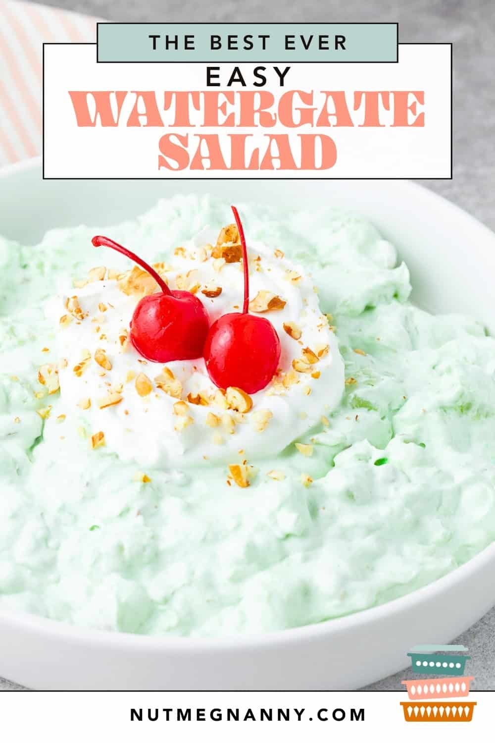 Watergate Salad pin for Pinterest. 